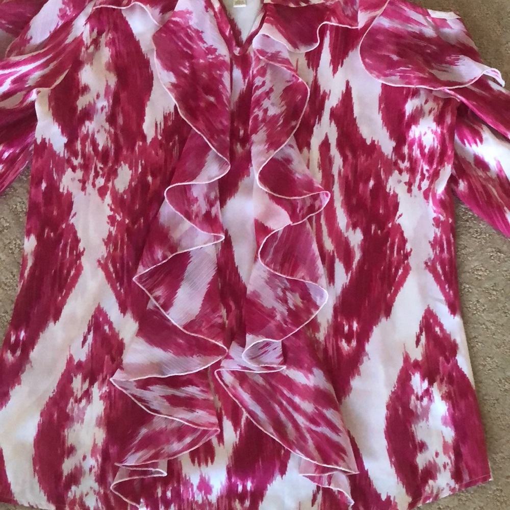 Hot in Hollywood | Women's cold shoulder ruffle top tunic - Picture 8 of 14